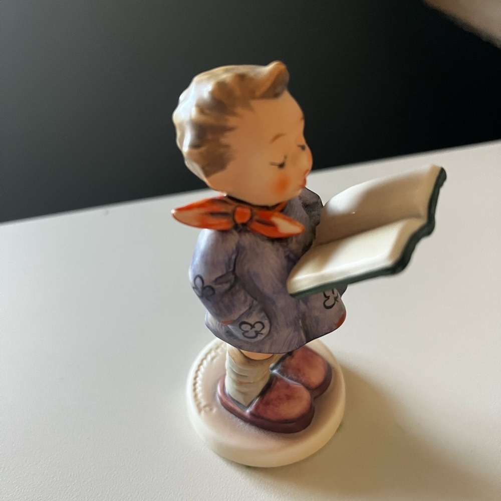Goebel Child Figurine in Purple and Orange
